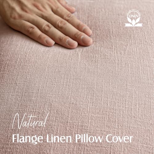 Foindtower Pack of 2, Decorative Linen Solid Throw Pillow Covers Soft Accent Cushion Case Boho Farmhouse Pillowcase for Bed Chair Couch Sofa Bedroom Living Room Home Decor 16 x 16 Inch Light Pink - color: Light Pink, size: 16" x 16" (Pack of 2)