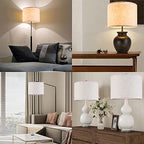 GO&SO Natural Linen Medium Drum Lamp Shades 13" Top x 13" Bottom x 10" High (Spider) Modern Beige Gray Lampshade for Table Lamps Bedside Lamps -Assembly Required - By GO&SO - color: Oatmeal Linen, size: 13*13*10 inch-1 Pack