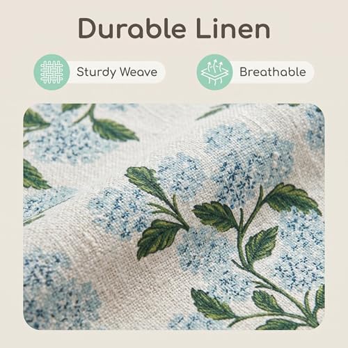 COMMINY Green Flower Pillow Covers 18x18 Inch Set of 6, Farmhouse Floral Throw Pillow Case for Couch Sofa Bed Decor, Spring Summer Pillow Covers, Indoor Decorative Cushion Cover - color: Green Flower, size: 18" x 18" (Pack of 6)