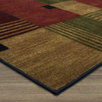 Mohawk Home Alliance Modern Geometric 2' x 8' Area Rug - Red - Perfect for Living Room, Dining Room, Office - size: 2' x 8' (Rectangular)