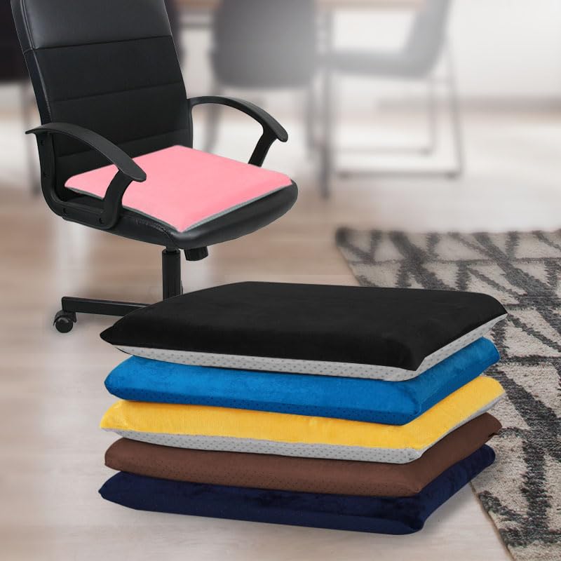 Augld Square Chair Seat Cushion Memory Foam Chair Cushion for Kitchen, Dining,Office or Car 16x16 in Coffee - color: Coffee, size: 16x16 In