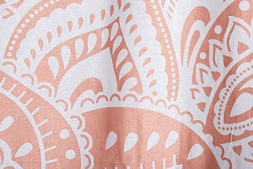Popular Handicrafts Indian Hippie Bohemian Beautiful Passion Ombre Color Mandala Curtain Panels Rose Gold - color: Rose Gold_f, size: 38"W x 83"L (Pack of 2)