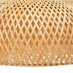 TFCFL 15Inch Bamboo Chandelier, Rattan Pendant Lamp Shade Ceiling Lighting Weave Bamboo Rattan E26 Hanging Light Fixture Hollow Lampshade Pendant Light for Dining Room (Bulbs Not Included) - size: 15 Inch