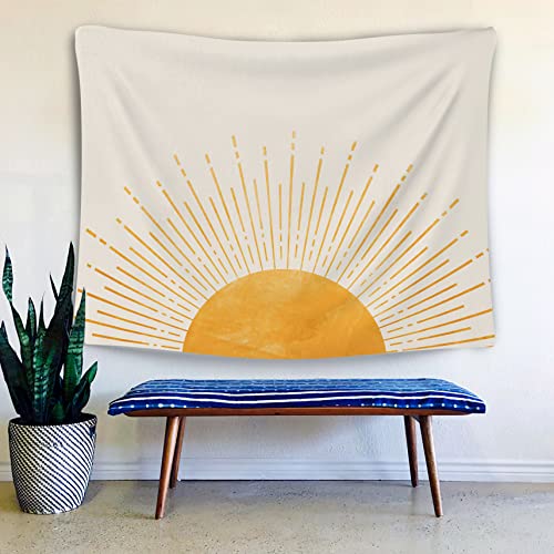 OGILRE Sun Tapestry, Boho Sun Sunrise Sunshine Abstract Home Girls Bedroom Decorations Wall Art Hanging Tapestry, Bohemia Sunset Tapestries, 50x60 Inch - color: Multicolor