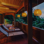 Livinlarge Solar Hanging Outdoor Chandelier,Rattan Pendant Light, Gazebo Lights Outdoor Waterproof,for Gazebo,Pergola,Porch,Patio,Balcony,Tree,Outdoor Decor Lighting - style: Rattan Pendant Lights-1