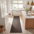 SAFAVIEH Natural Fiber Collection Runner Rug - 2'6" x 8', Brown, Handmade Jute, Farmhouse Style, Chunky Textured Thick Pile (NF447D) - color: Brown, size: 2'6" x 8' (Runner)