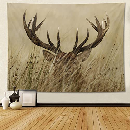feelacle Deer Tapestry 60" X 40" Wild Animal Wall Hanging Party Decorations Home Decor For Bedroom Living Room Dorm (150 X 100cm) - color: Deer, size: 60"L x 40"W