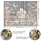 Lifeel Skeleton Lovers Tapestry, The Kissing Lovers Boho Aesthetic Skull Gothic Tapestry for Bedroom Living Room, 36x48 inches - color: Black1, size: 48"L x 36"W