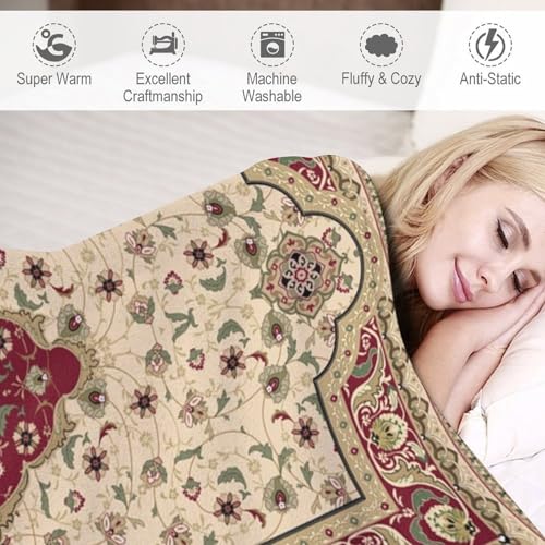 Bohemian Throw Blanket,Rustic Farmhouse Bohemian Vintage Geometric Traditional Pattern Soft Throw Blanket for Couch Sofa Camping Office Travel Home Bedroom Decor All Seasons 30"x40" - color: Boho, size: 30x40in