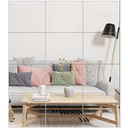 Ruomeng Gym Mirror Tiles - 14" x 12" x 12Pcs Wall Mounted Mirror Glass Frameless Full Length Mirror Tiles for Home Gym, Bedroom, Door & Bathroom - size: 14"x12"-12pcs