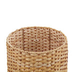 Aspen Creative 31602, Drum Spider Lamp Shade, Natural Banana Leaf, 12" Top x 12" Bottom x 9" Height - color: Banana Leaf