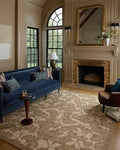 Loloi Chris Loves Julia Rue Collection RUE-02 Olive/Sage 2'-3" x 3'-9" Accent Rug Jute Neutral Floral Living Room Bedroom Rug - color: Olive / Sage, size: 2'3" x 3'9" (Rectangular)