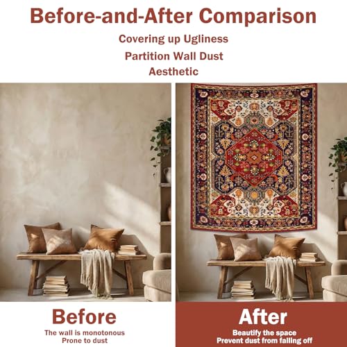 Alened Mandala Boho Vintage Decor Tapestry for Bedroom Aesthetic, Vertical Tapestries Blanket Wall Hanging, Indian Bohemian Floral Wall Art Decor for Living Room(60'' x 79'') - color: boho tapestry, size: 79"L x 60"W