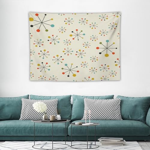 Bohemian Medieval Tapestry, Mid Century Abstract Modern Retro Colors Pattern Tapestries Home Decor for Living Room Bedroom Decoration 40in Wx30in H (102×76cm) - color: Bohemian Tapestry-3, size: 40in"Wx30in"H (102×76cm)