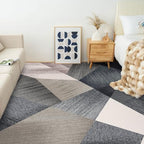 HOMFINE Washable Modern Area Rug - Geometry Style 5x7 Rugs for Living Room, Bedroom, Machine Washable Rug Soft Non Slip Non Shedding Area Rug - Green, 5'x7' - color: Green, size: 5' x 7' (Rectangular)
