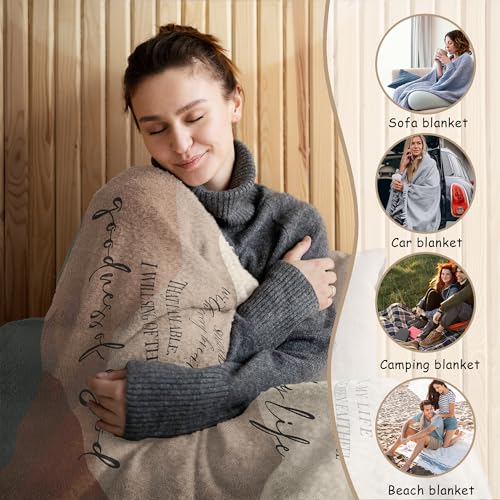 HIWX Boho Christian Inspirational Blanket, Goodness of God Bible Verse Abstract Mountain Throw Blanket for Home Bedroom Couch Bed Decor, Christian Inspirational Gifts for Women, 50x60 Inches - color: Goodness of God, size: 50“L x 60”W
