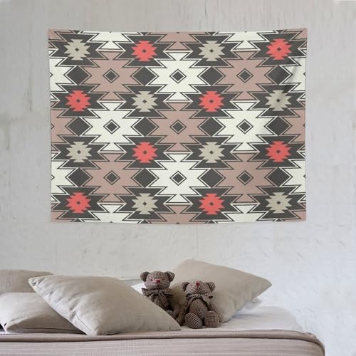 Aztec Tapestry, Native Boho Ethnic Tribal Geometric Bohemia Retro Vintage Tapestries Home Decor for Living Room Bedroom Decoration 40in Wx30in H (102×76cm) - color: Bohemian Tapestry-18, size: 40in"Wx30in"H (102×76cm)