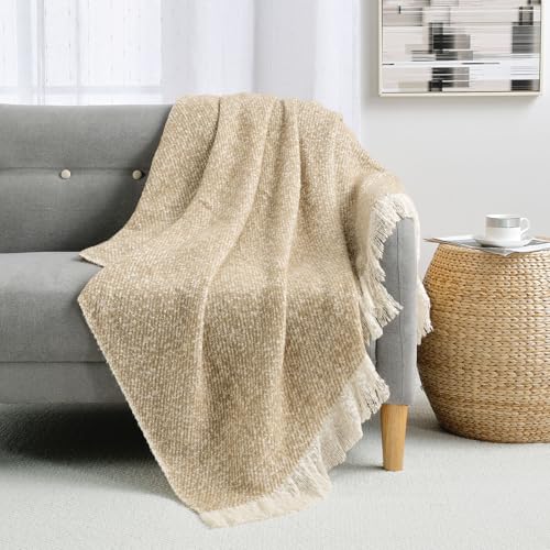 BOURINA Throw Blanket Soft Lightweight Cozy Throw for Bed Couch Decorative Blanket, Yellow 50" x 60" - color: Qqs-yellow, size: 50"x60"