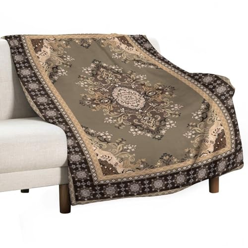 Boho Throw Blanket,Vintage Elegant Country Rustic Farmhouse Pattern Soft Throw Blanket for Couch Sofa Camping Office Travel Home Bedroom Decor All Seasons 30"x40" - color: Boho-12, size: 30x40in