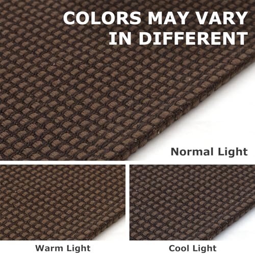 IOHOUZE Small Area Rug 2x3 Washable Woven Rugs for Entryway Non Slip Rubber Backed Front Door Rugs Indoor Doormat Throw Rug Floor Carpet for Entrance Kitchen, Brown - color: Brown, size: 2' x 3' (Rectangular)