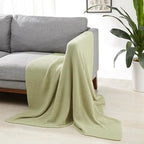 Amazon Basics Chunky Cable Knit Throw Blanket for Couch, Sofa, Bed, Lightweight Soft Cozy, 50" x 60", Sage Green - color: Sage Green, style: Knitted