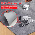 Waterproof Rug Pad Round 1/4 Thick Waterproof Non-Slip Rug Pad， Pad for Hardwood Floors， Rug Pads for All Floors and Finishes, Keeps Carpets in Place Soft and Safe（6FT） - size: 6' round, style: 1/4