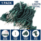 Clear Christmas String Lights, 100 Count, Incandescent Mini Christmas Lights, Connectable Xmas Tree Light for Indoor Outdoor Garland Birthday Holiday Wedding Festival Party - color: Clear Warm White