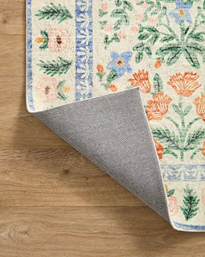 Loloi Rifle Paper Co. Eden Collection EDE-02 Mughal Garden Cream 3'-6" x 5'-6" Accent Rug feat. CloudPile™ - color: Mughal Garden Cream, size: 3'6" x 5'6" (Rectangular)