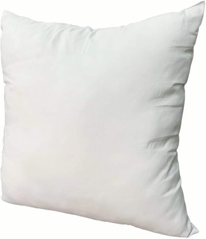 Luxury Pillow Inserts, Pack of 4, 22 x 22 inches Hypoallergenic Ultra Soft White Polyester Microfiber Durable Couch Cushion Fillers