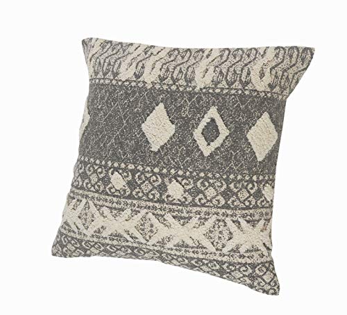 LR Home 20" x 20" Inches Graphic Print Cotton Throw Pillow Covers for Home Decor | Rustic Boho Cushion Covers for Throw Pillows | Perfect for Living Room Couch & Bedroom Decorations | Black/Natural - color: Rainbow/Multicolor, size: 20" x 20" (Pack of 1)