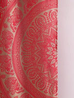 Popular Handicrafts Indian Hippie Bohemian Beautiful Elephant Color Mandala Curtain Panels Red Gold - color: Red Gold, size: 38"W x 83"L (Pack of 2)