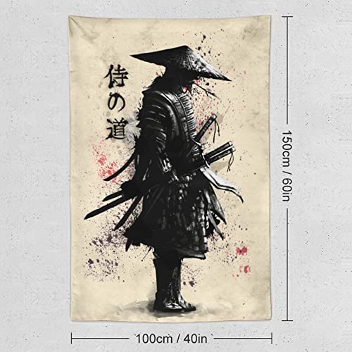 JOKIMAL Japanese Samurai Art Tapestry Poster Wall Art Wall DecorApartmentHome Dorm Wall Decorations for Living Room Bedroom Tapestries 40" x60'' - color: Samurai 3