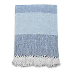 DII Diamond Stitch Woven Throw, Organic Modern, 50 x 60, Aqua - color: Aqua