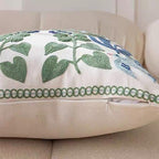 YIcabinet Pillow Covers Set of 2, Embroidered Branch Pattern Throw Pillow Cover,Square Cotton Cushion,Pillow Case for Sofa Bedroom Couch,18"x18" - color: Branch Pattern