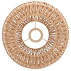 HANABASS Woven Vintage Rattan Lamp Shade 11.8 Inch Hanging Light Cover for Home Ceiling Light Bedroom Pendant Lampshade Boho Style