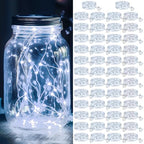 kolpop 50 Pack LED Fairy Lights Battery Operated, Mini Twinkle String Lights Battery Powered Waterproof for Christmas Mason Jars Party,Cool White - color: Cool White, size: 50 Pack