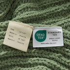 WESHIONGOO Throw Blanket for Couch Soft Knit Throw Blanket with Chenille Yarn Non-Shedding, Chenille Blanket for Living Room Bed Sofa (Sage Green, 50"*60") - color: Sage