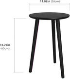 Leaf&lull Tall Plant Stand Indoor Black Plant Table for Large Plants Wooden Plant Stool Plant Holder for Living Room Bedroom Balcony