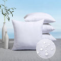 MIULEE Pack of 4 17x17 Outdoor Pillow Inserts, Water-Resistant Throw Pillow Inserts Decorative Premium Square Pillow Stuffer Sham for Porch Swing Couch Sofa Cushion Patio Furniture - size: 17x17 Inch (Pack of 4)