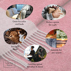 LYHome Merino Wool Blanket - Warm Throw for Cold Weather, Warmest Travel Outdoor Camping Blankets, Picnic Army and Military Throws, Comforter Soft & Cozy (55" x 79" Terracotta Grey Double-Sided) - color: Terracotta Grey Double-sided