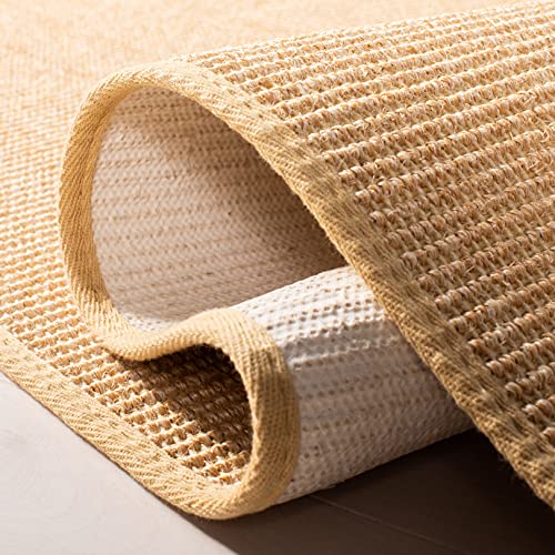 Martha Stewart x SAFAVIEH Area Rug Collection - 1'9" x 2'10", Natural Brown, Sisal & Jute, Farmhouse Style, Ideal for Living Room, Bedroom, Office, Dining Space (MSR9501A) - color: Natural, size: 1'9" x 2'10" (Rectangular)