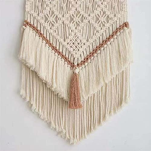 BMIDRUT Hanging Macrame Tapestry Dream Catchers Hand Woven Tapestries Boho Wall Art Decor Home Wall Decor Wall Pediment - size: 30"L x 18"W