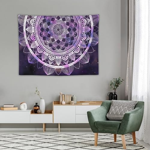 HZOHNAGO Mandala Tapestry Abstract Ancient Geometric Star Field Colorful Galaxy Pattern Printed Wall Tapestry Watercolor Abstract Wall Hanging for Bedroom Living Room Dorm 40" W x 30" H - color: Mandala-1, size: 40"L x 30"W