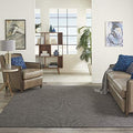 Nourison Home Positano Charcoal 2'2" x 12' Area Rug - Easy Clean, Non Shedding, Bed Room, Living Room, Dining Room, Kitchen (12' Runner) - color: Charcoal, size: 2'2" x 12' (Runner)