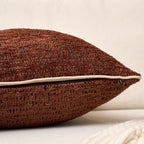 Yangest Chenille Pillow Cover 12 x 20 Inches, Thick Textured Rectangle Throw Pillow Cover Farmhouse Modern Soft Accent Couch Neutral Pillow Cover for Living Room Bedroom, Red - color: Red, size: 20" x 12" (Pack of 1)