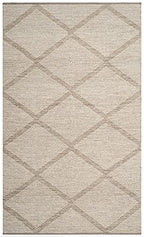 SAFAVIEH Montauk Collection Accent Rug - 4' x 6', Beige, Handmade Cotton, Ideal for High Traffic Areas in Entryway, Living Room, Bedroom (MTK821E) - color: Beige, size: 4' x 6' (Rectangular)