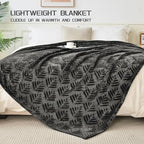 Exclusivo Mezcla Twin Size Fleece Blanket for Bed, Super Soft and Cozy Blankets All Season Use, Leaves Pattern, Plush Fuzzy Lightweight, Dark Grey, 60x80 Inch - color: Dark Green, size: Twin(60"x80")