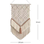 BMIDRUT Hanging Macrame Tapestry Dream Catchers Hand Woven Tapestries Boho Wall Art Decor Home Wall Decor Wall Pediment - size: 30"L x 18"W