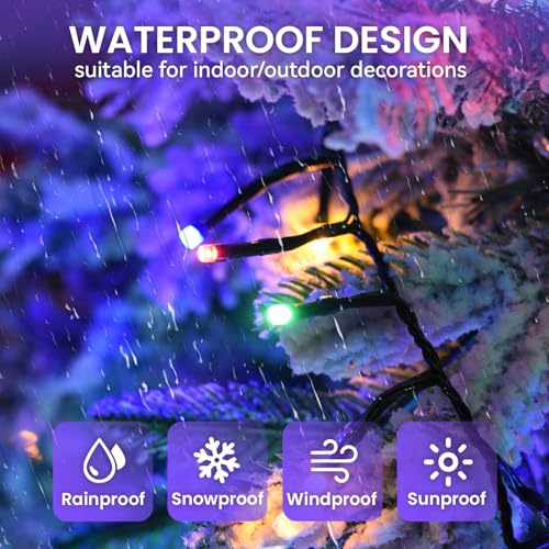 Cluster Lights Christmas 800 Led Fairy Lights Green Wire 88FT Twinkle Lights with Remote 8 Modes String Lights Timer Plug in Firecracker Fairy Lights for Outdoor Valentines Day Decorations,Mixcolor - color: Multicolor, size: 800 LED