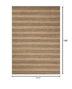 Loloi Chris Loves Julia Judy Collection JUD-06 Natural/Chocolate 9'-3" x 13' Area Rug - color: Natural / Chocolate, size: 9'3" x 13' (Rectangular)